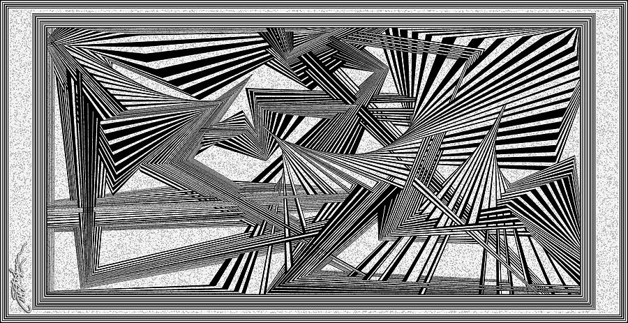 Optical Illusion Digital Art - Tnaidar by Douglas Christian Larsen