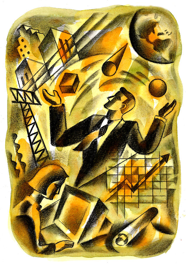 To Be A Businessman Painting by Leon Zernitsky