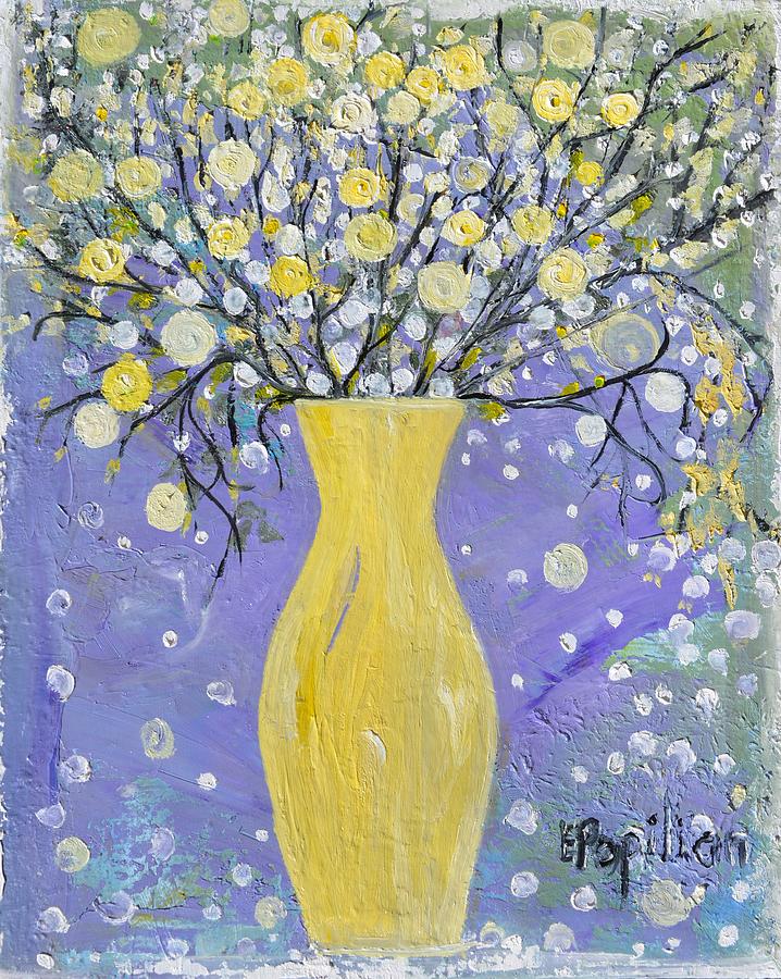 Vase Painting - To Brighten Your Evening by Evelina Popilian