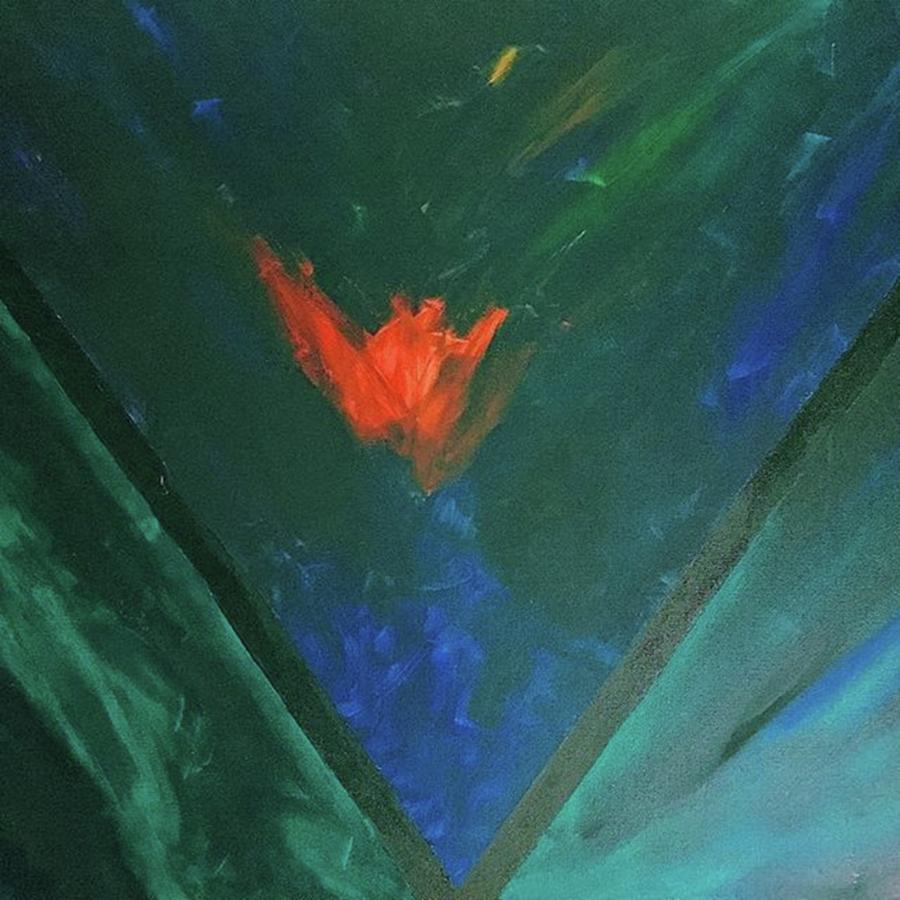 Abstract Painting - To Burn Within.  by T Prosper Harris