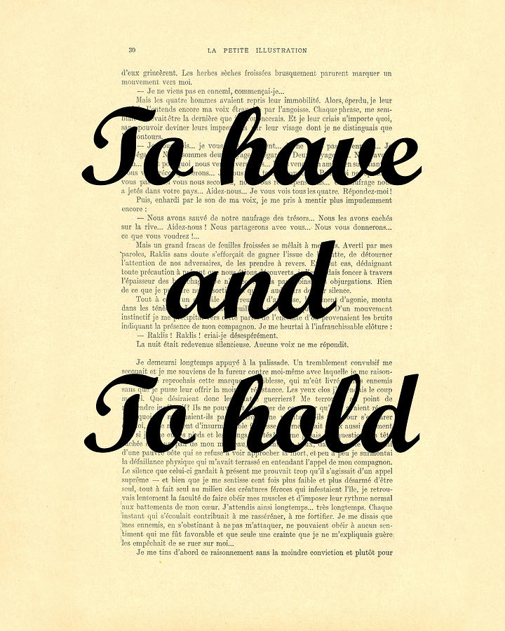 Marriage Digital Art - To have and to hold by Madame Memento