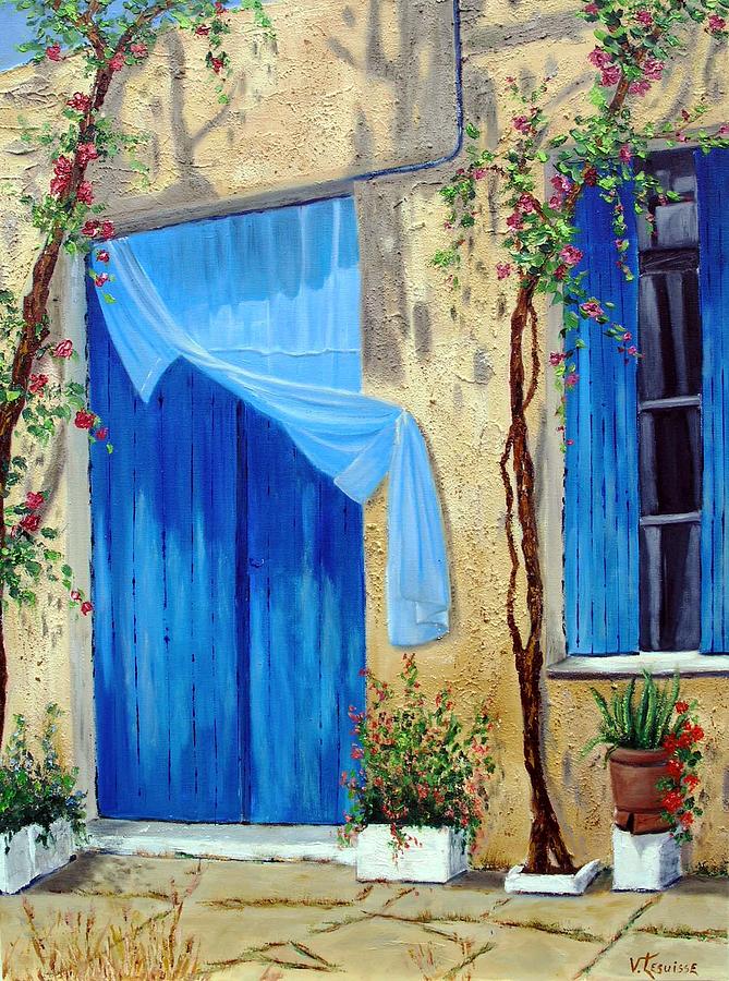 To Kounali Crete Painting by Lesuisse Viviane - Fine Art America