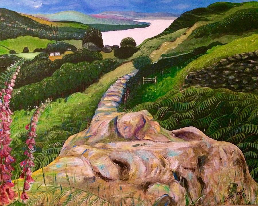 Summer Painting - To Lake Windermere by Claire Bower