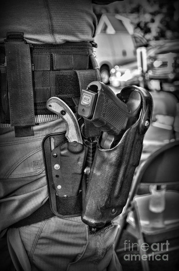 To Protect and Serve in Black and White  Photograph by Paul Ward