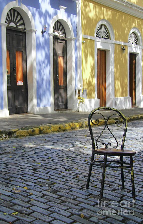 To Sit in Old San Juan Photograph by Suzanne Oesterling
