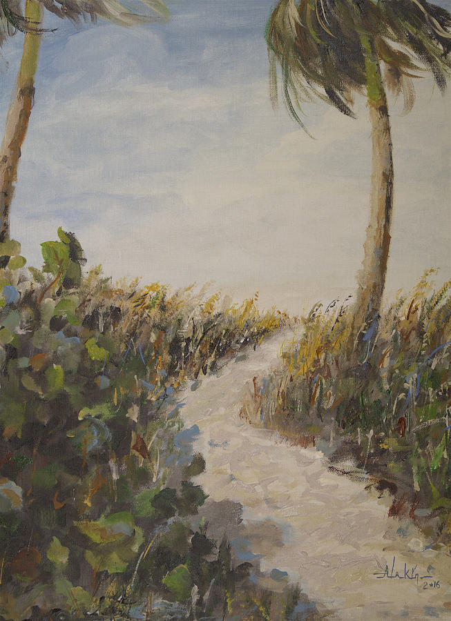 To the Beach Painting by Alan Lakin