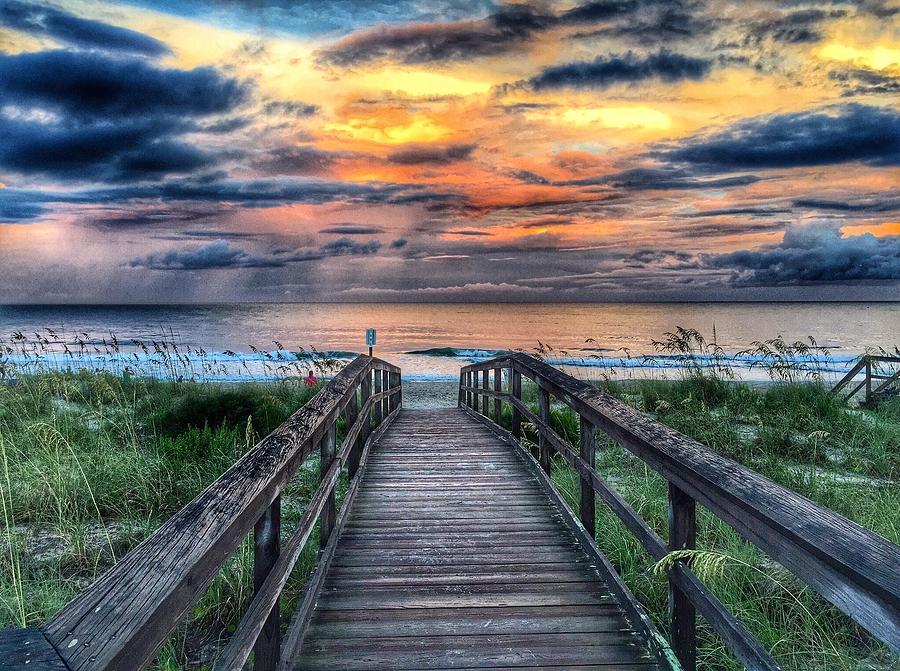 Sunset Photograph - To The Beach by Hal Bowles