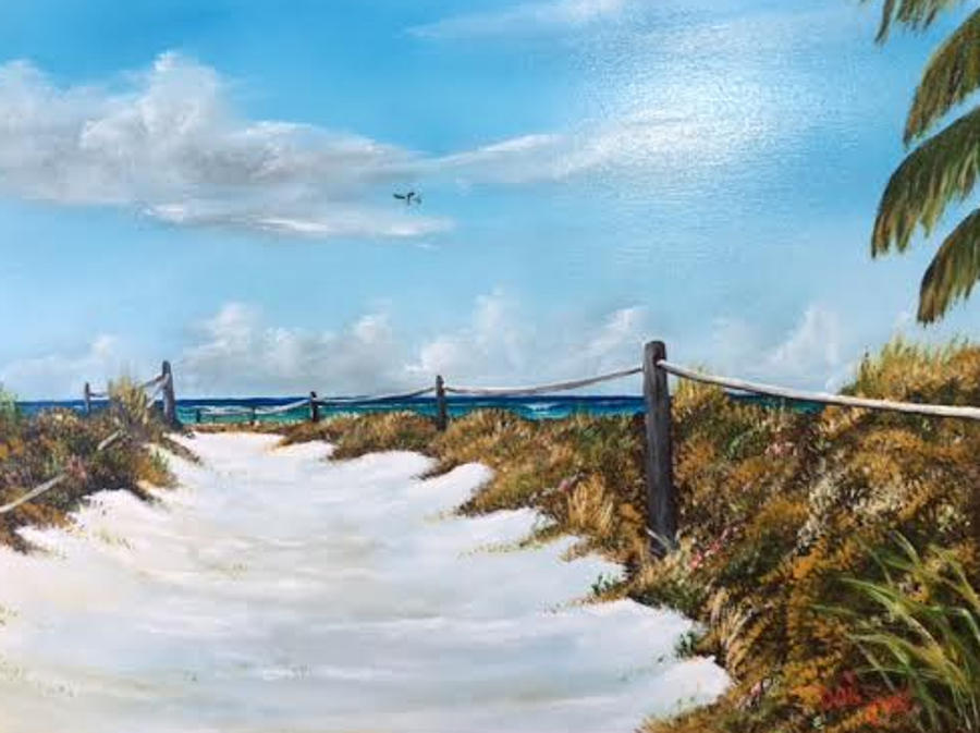 To The Beach Painting by Lloyd Dobson