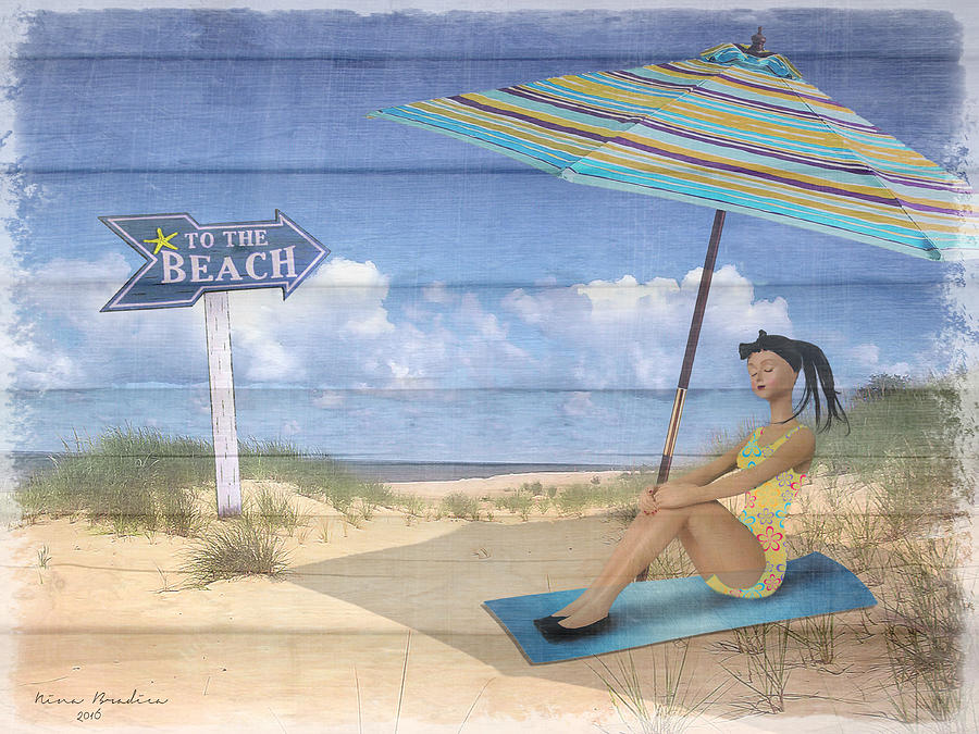 To The Beach Digital Art by Nina Bradica