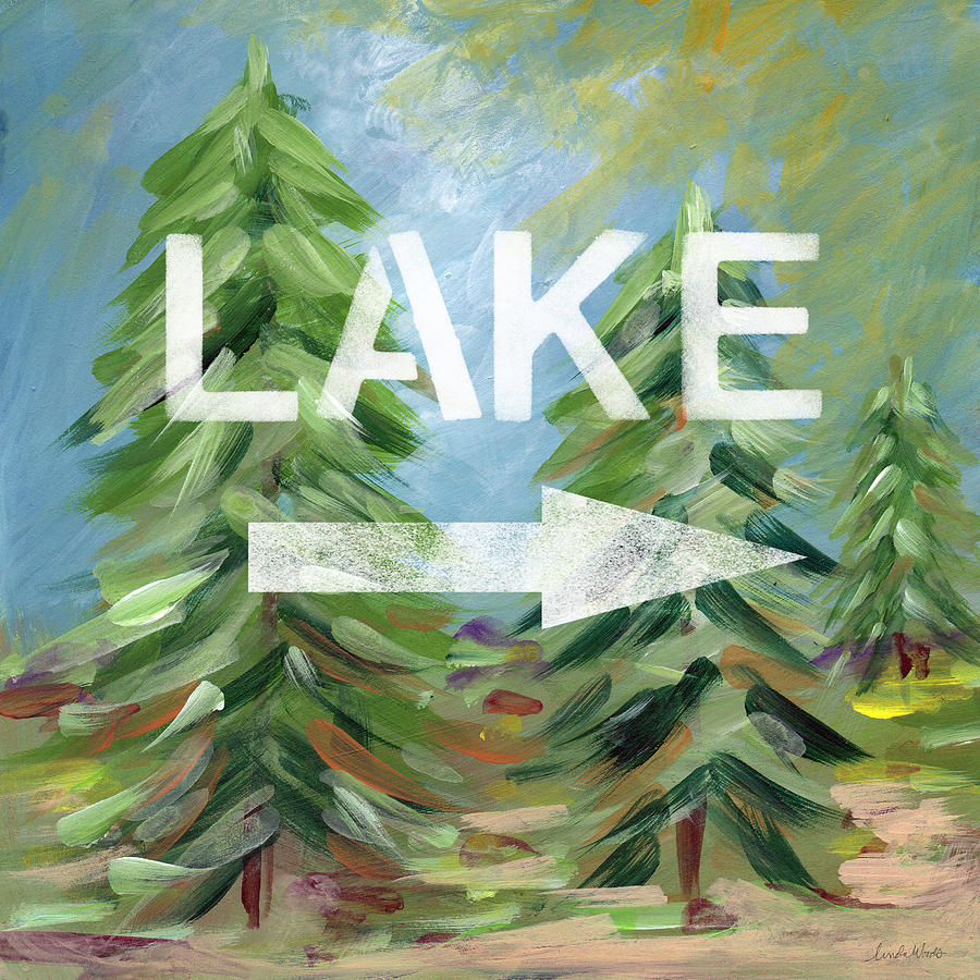 To The Lake - Art by Linda Woods Painting by Linda Woods