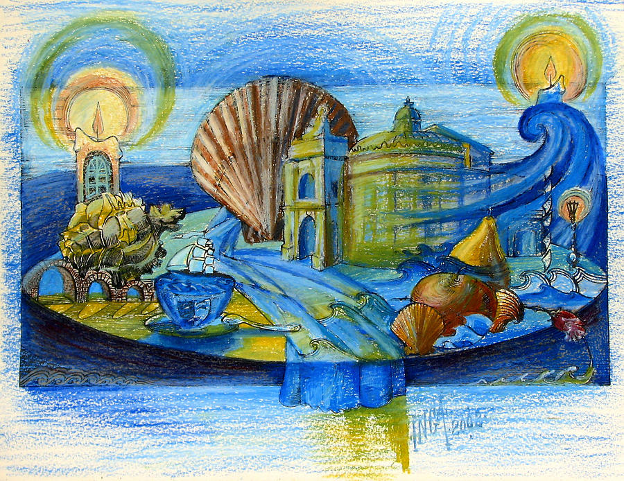 Fantasy Drawing - To the Memories of the Past by Inga Vereshchagina