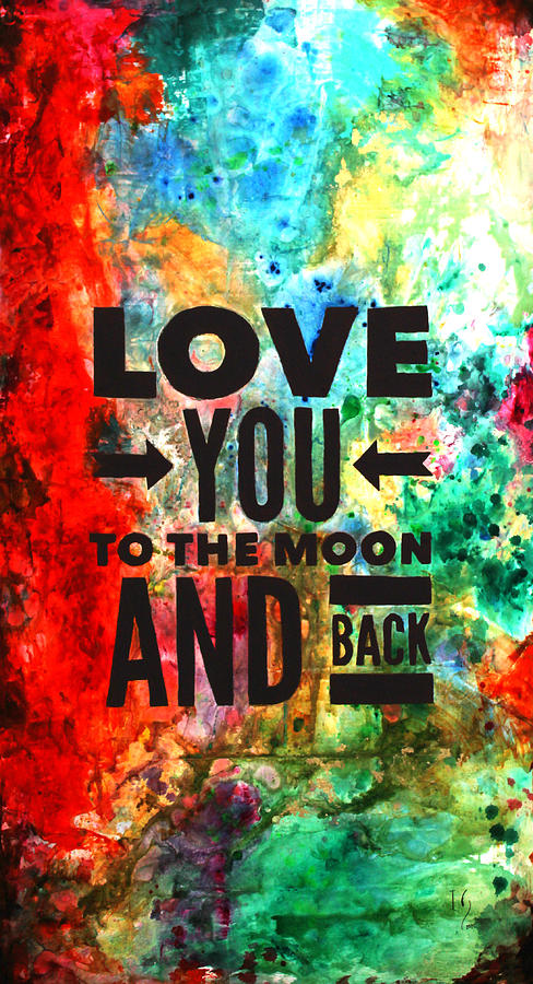 To The Moon And Back Painting by Ivan Guaderrama