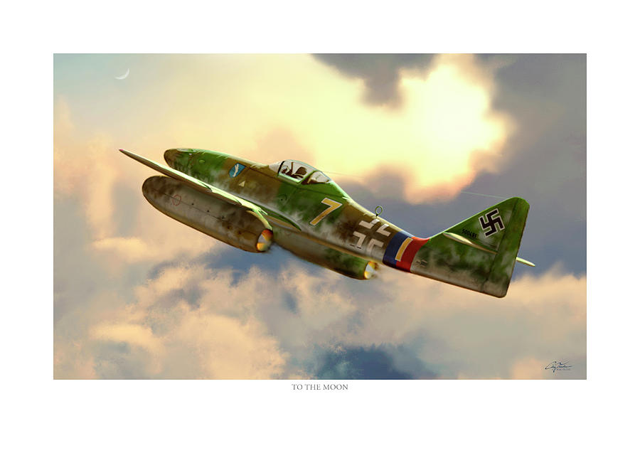 Aviation Digital Art - To The Moon by Craig Tinder Aviation Digital Art - To The Moon by Craig Tinder