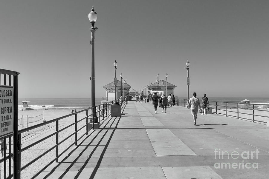 To The Sea on Huntington Beach Pier Photograph by Ana V Ramirez