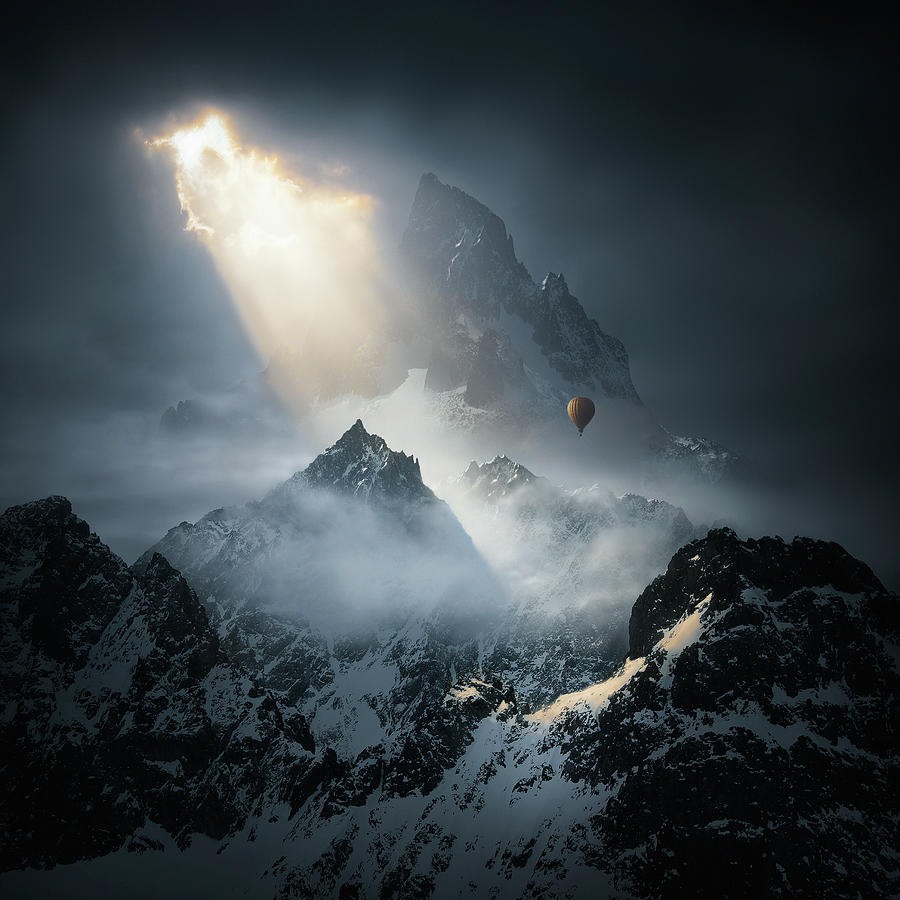 Mountain Photograph - To The Threshold of SIlence v2 by Michal Karcz