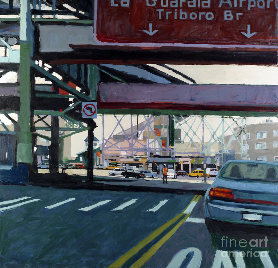 Car Painting - To The Triboro by Patti Mollica