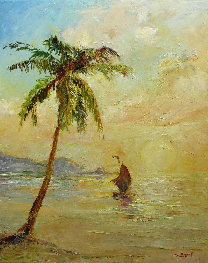 Sunset Painting - To the west by Tigran Ghulyan