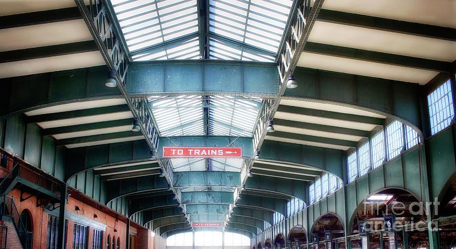 Trains Photograph - To Trains by Steven Digman Trains Photograph - To Trains by Steven Digman