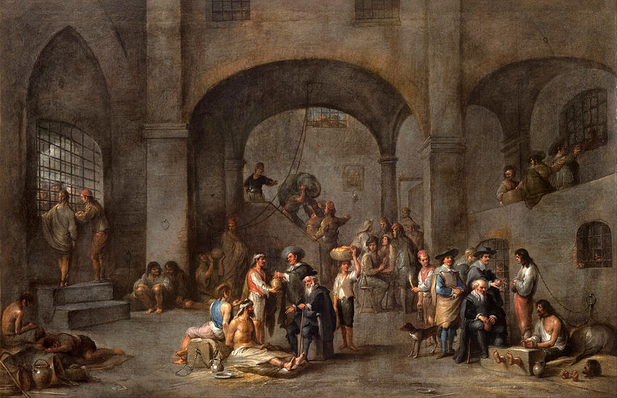 Famous Paintings Painting - To Visit the Imprisoned  by Cornelis de Wael