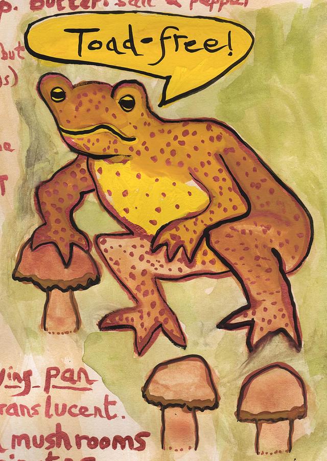 Toad Painting - Toad Free by Sushila Burgess Toad Painting - Toad Free by Sushila Burgess