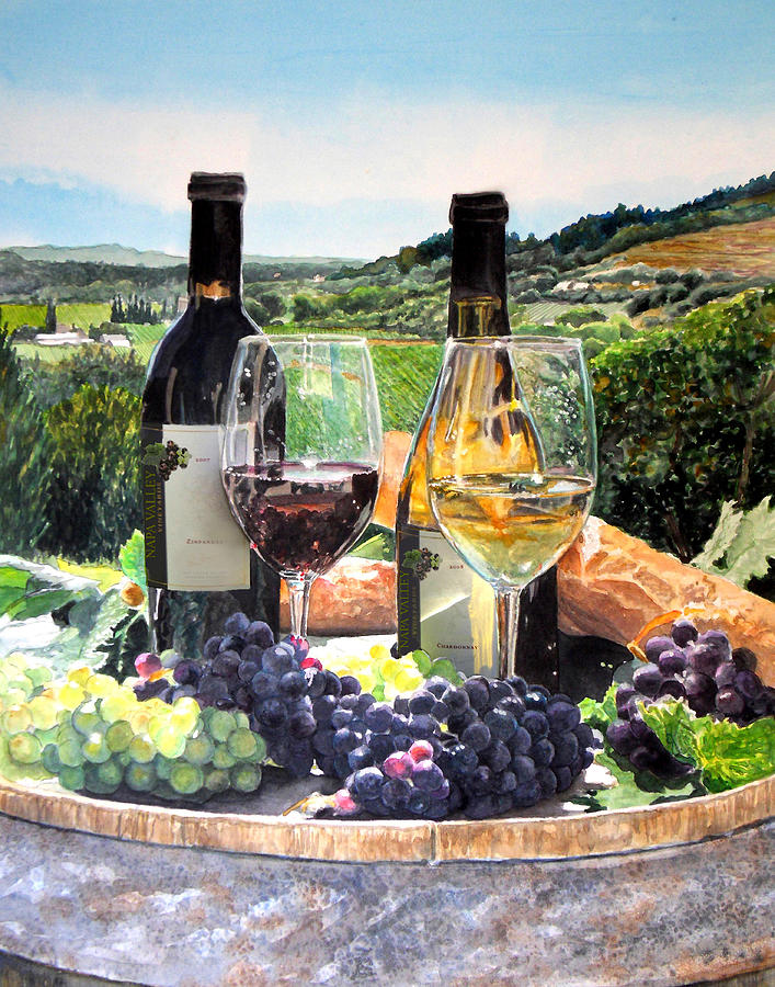 Toast of the Valley Painting by Gail Chandler
