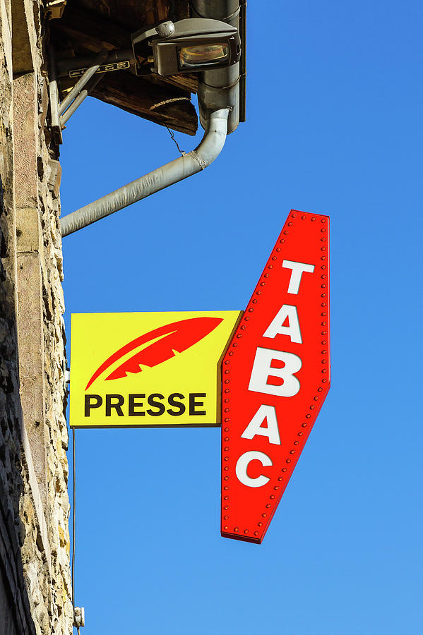 Tobacconist sign Photograph by Paul MAURICE
