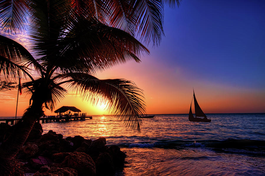 Tobago sunset Photograph by Sharon Ann Sanowar