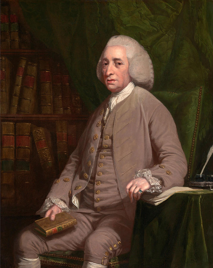 Tobias Smollet Painting by Nathaniel Dance-Holland