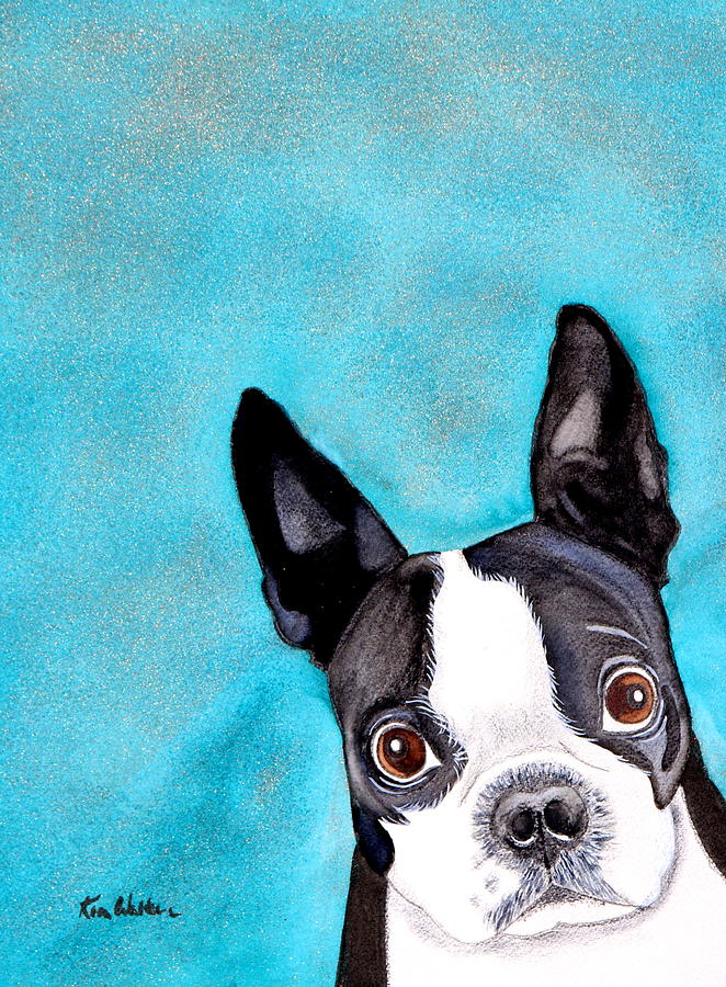 Toby Watercolor Painting by Kimberly Walker