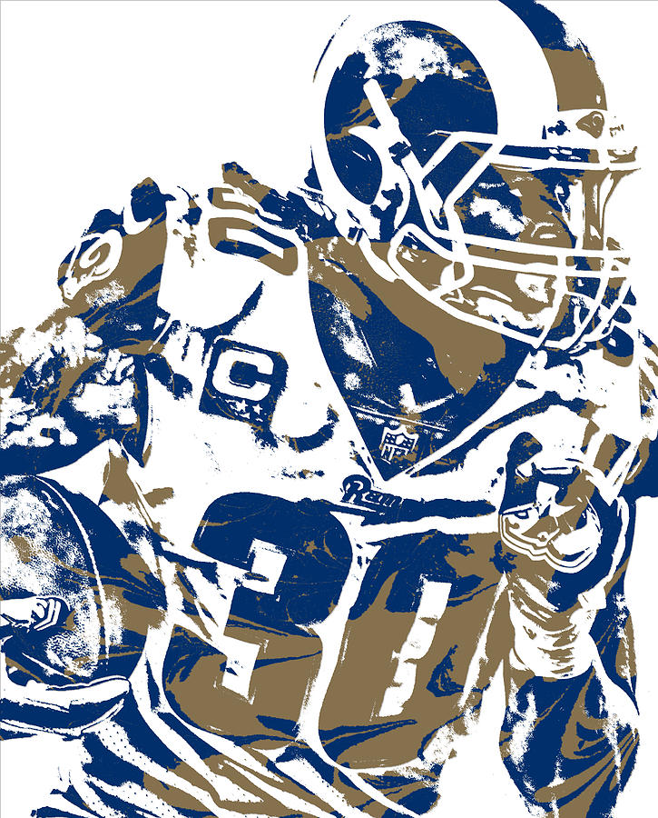 Todd Gurley Los Angeles Rams Abstract Art 10 Metal Print by Joe