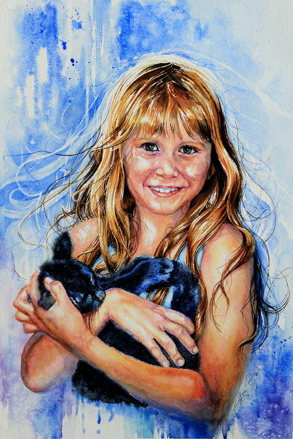 Portrait Painting - Together Again by Hanne Lore Koehler