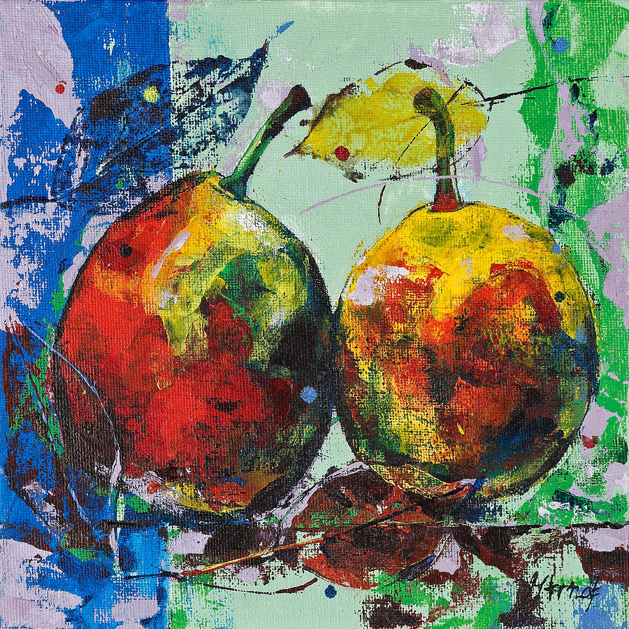 Pear Painting - Together by Maria Arnaudova