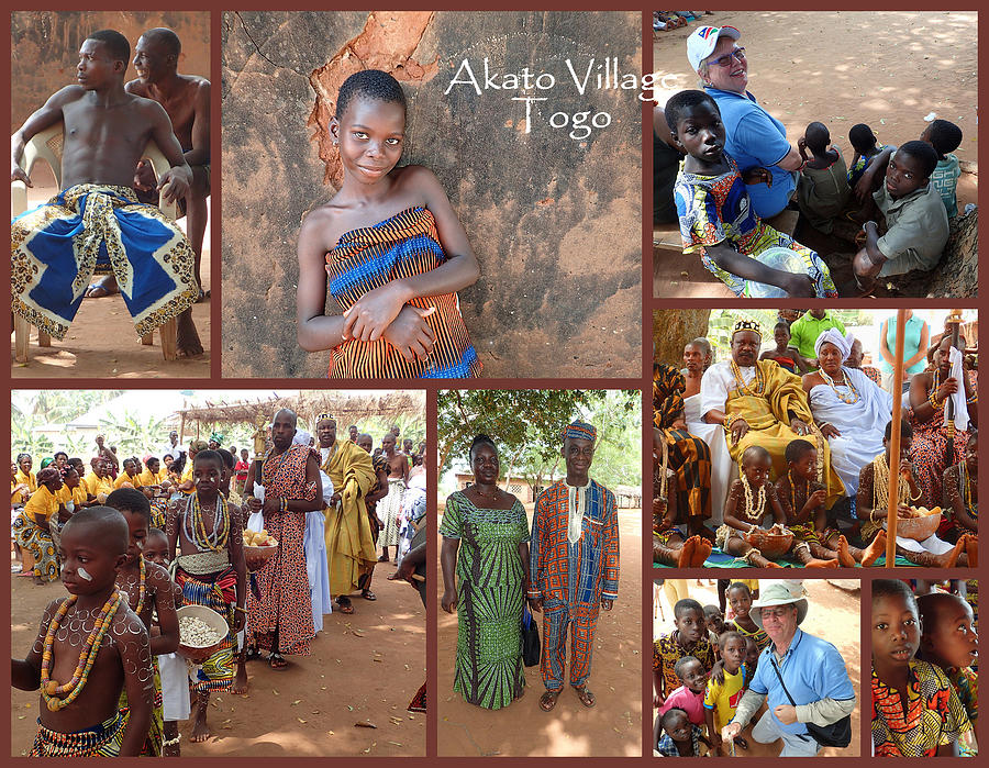 Togo Village in west Africa Collage Photograph by David Smith