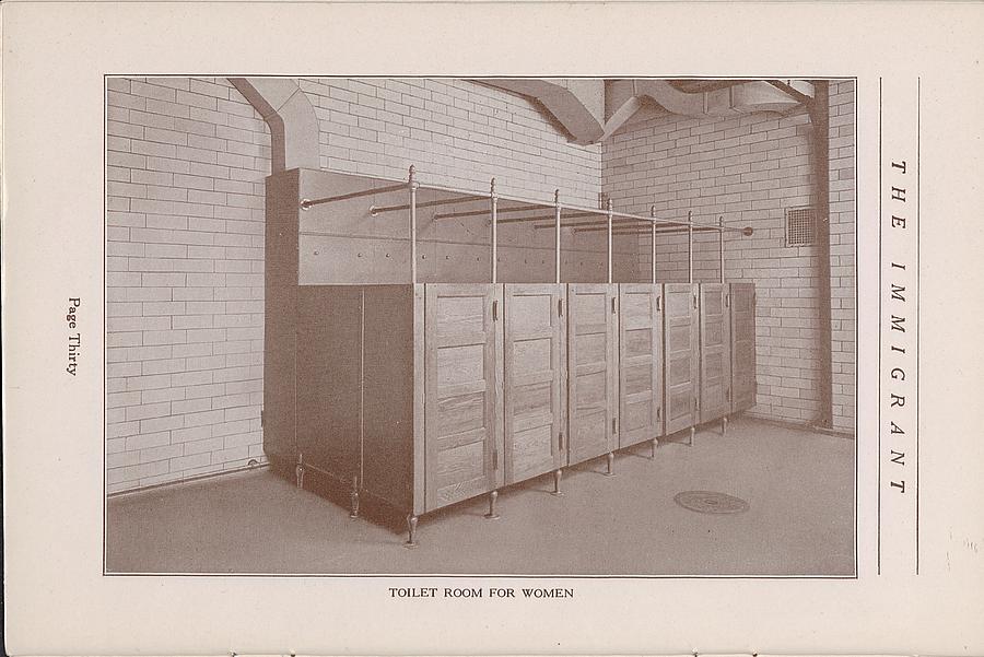 Toilet Room for Women in Train Station Photograph by Chicago and North Western Historical Society