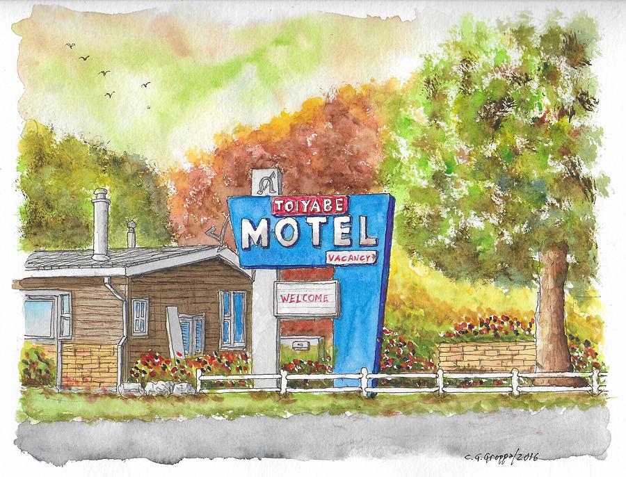 Toiyabe Motel in Walker, California Painting by Carlos G Groppa