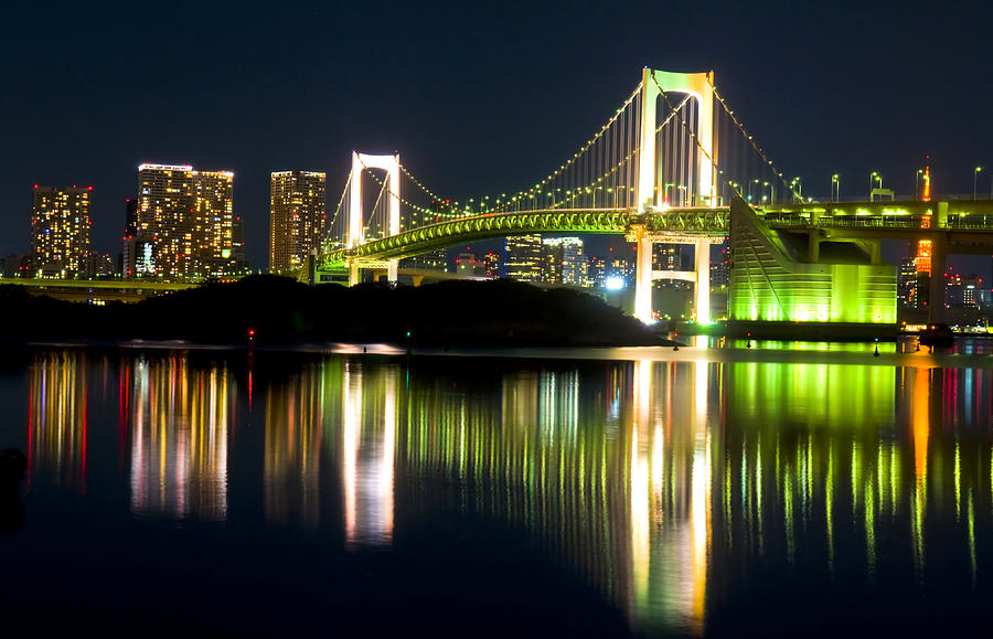 Architecture Photograph - Tokyo at night by Kobby Dagan