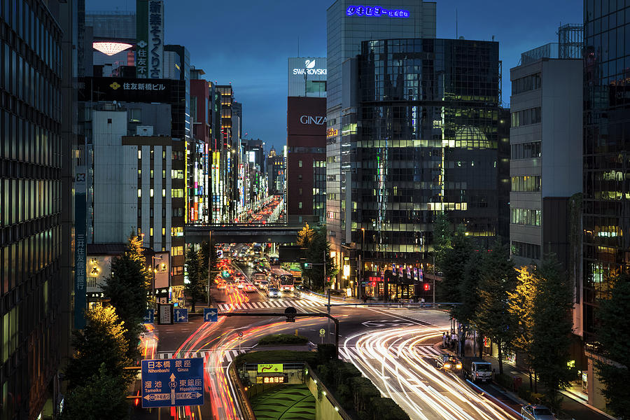 Tokyo city lights Photograph by Ponte Ryuurui