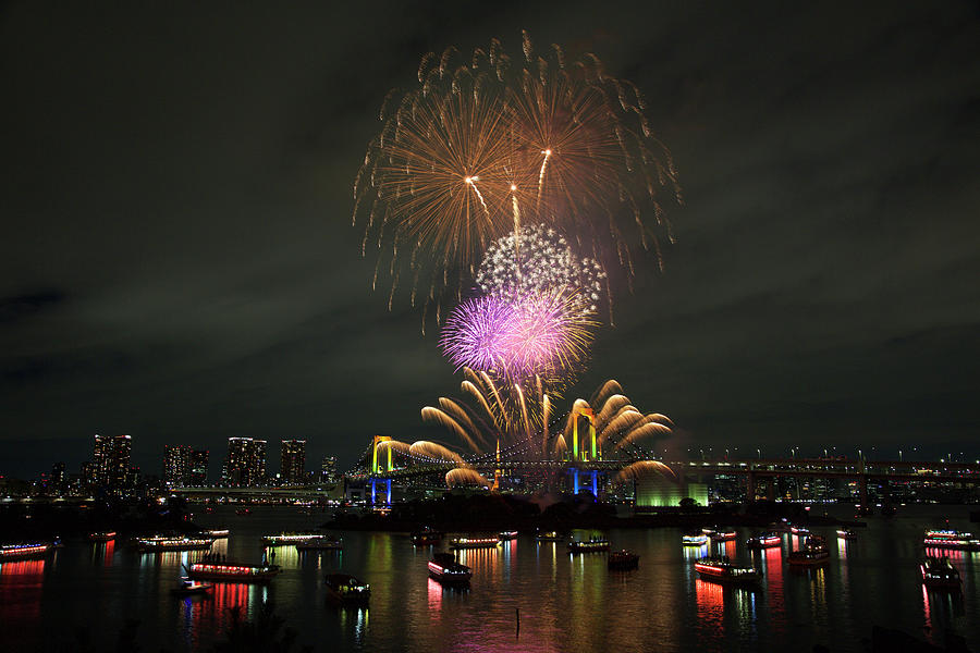 Tokyo Rainbow Bridge Photograph by Brent Smith - Pixels