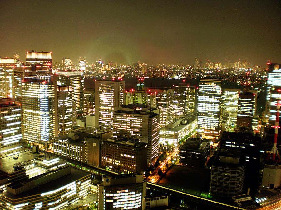 Skyline Photograph - Tokyo Skyline by Nancy Ingersoll