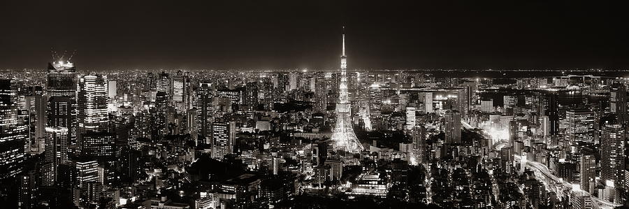 Tokyo Skyline Photograph by Songquan Deng