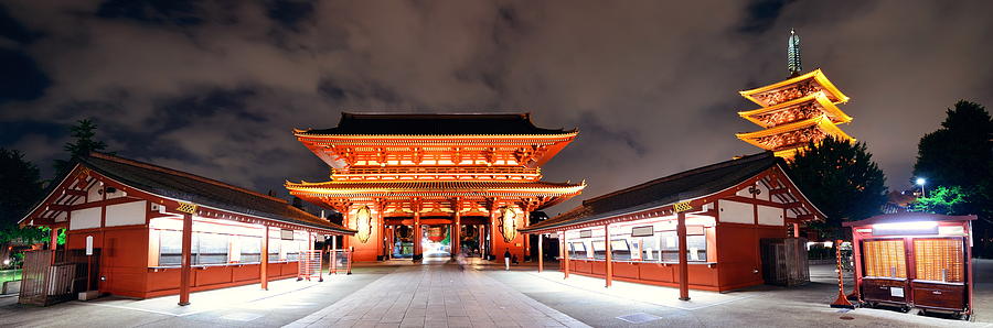 Tokyo temple Photograph by Songquan Deng