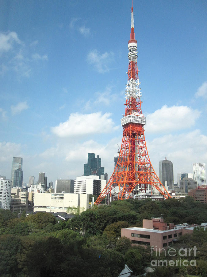 Eiffel Tower Photograph - Tokyo Tower by Brandy Woods