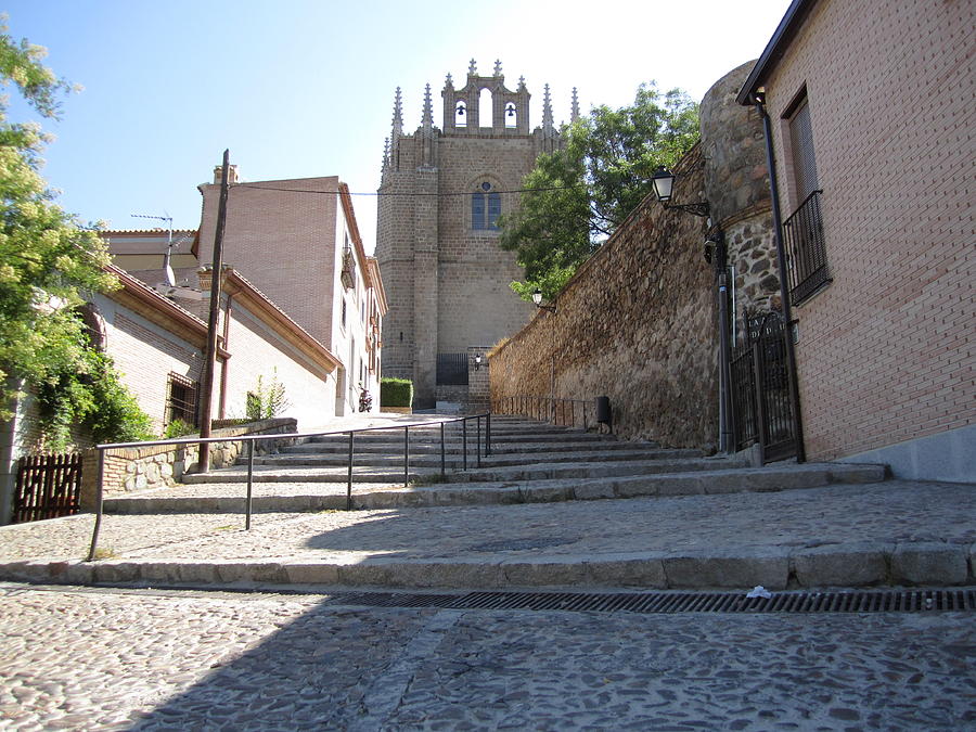 Toledo Steps to Cathedral II Photograph by John Shiron