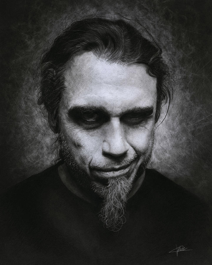 Tom Araya Drawing - Tom Araya by Christian Klute Tom Araya Drawing - Tom Araya by Christian Klute