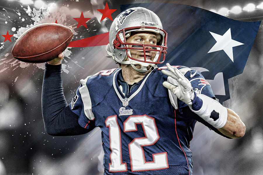 Tom Brady New England Patriots Digital Art By SportsHype Art