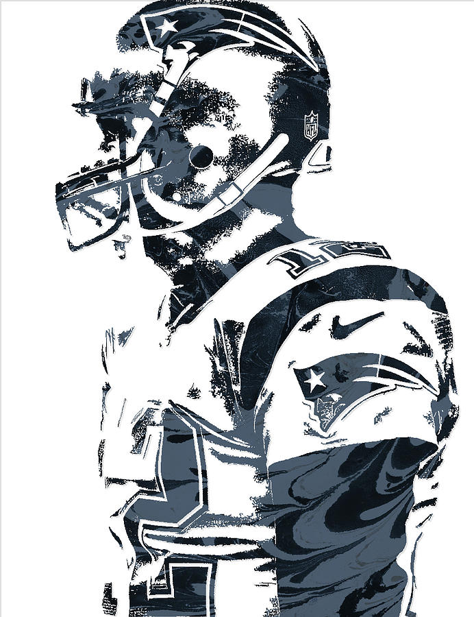 Tom Brady Mixed Media - Tom Brady New England Patriots Pixel Art 8 by Joe Hamilton Tom Brady Mixed Media - Tom Brady New England Patriots Pixel Art 8 by Joe Hamilton