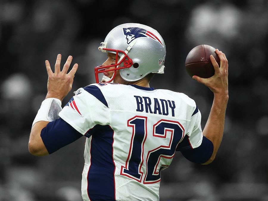 Tom Brady Photograph - Tom Brady Patriots Super Bowl 2 by Movie Poster Prints