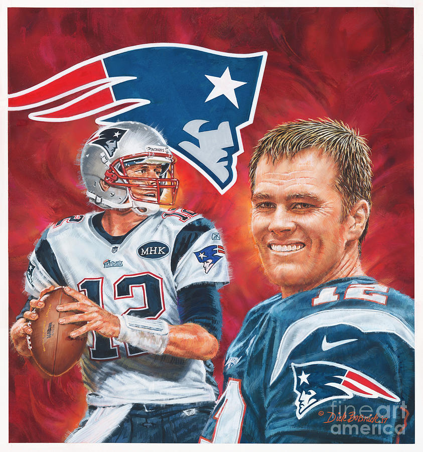 Tom Brady Painting - Tom Brady -  The Greatest by Dick Bobnick