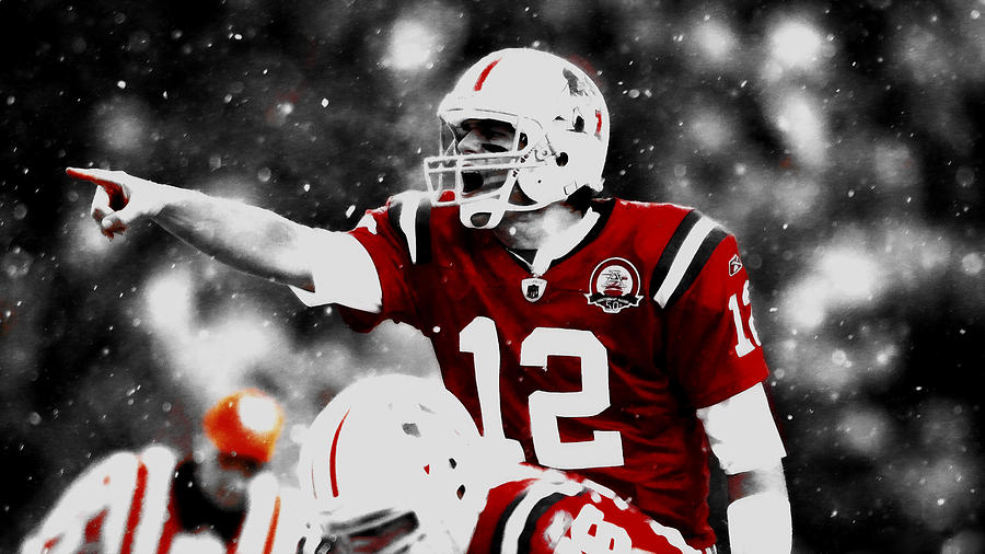 Tom Brady Mixed Media - Tom Brady The Field Tactician by Brian Reaves Tom Brady Mixed Media - Tom Brady The Field Tactician by Brian Reaves