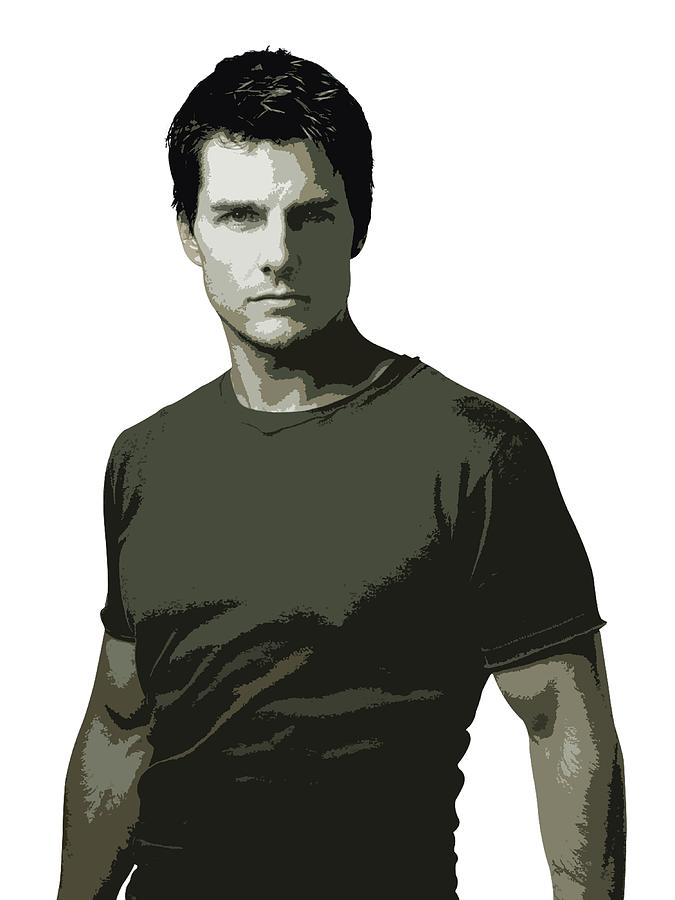 Tom Cruise Cutout Art Digital Art by David Dehner